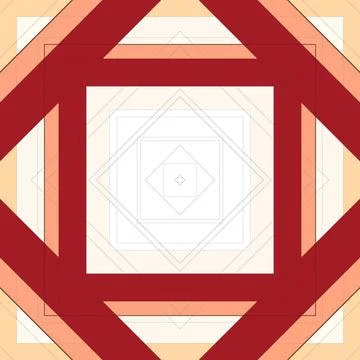 Seamless pattern of rhombuses and lines. Square abstract pattern Illustrazione stock