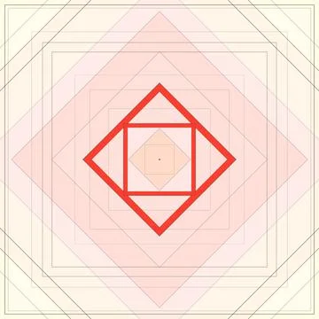 Seamless pattern of rhombuses and lines. Square abstract pattern Illustrazione stock