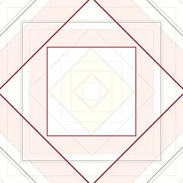 Seamless pattern of rhombuses and lines. Square abstract pattern Stock Illustration