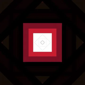 Seamless pattern of rhombuses and lines. Square abstract pattern Stock Illustration