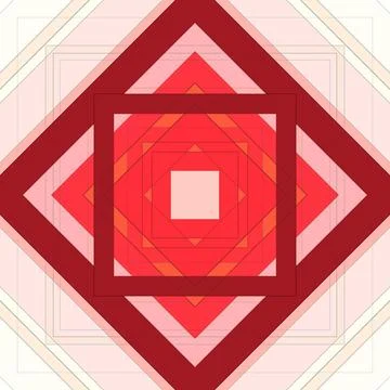 Seamless pattern of rhombuses and lines. Square abstract pattern Stock Illustration