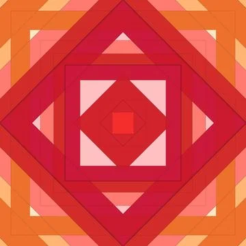 Seamless pattern of rhombuses and lines. Square abstract pattern Stock Illustration