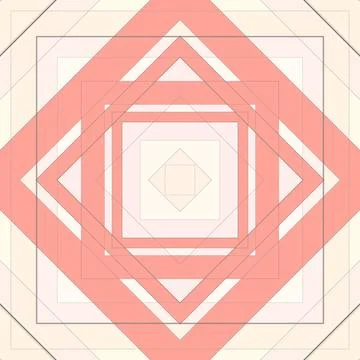 Seamless pattern of rhombuses and lines. Square abstract pattern イラスト素材