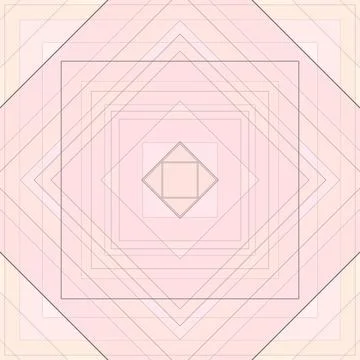 Seamless pattern of rhombuses and lines. Square abstract pattern Stock Illustration