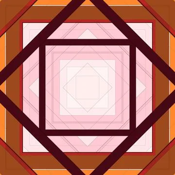 Seamless pattern of rhombuses and lines. Square abstract pattern Illustrazione stock