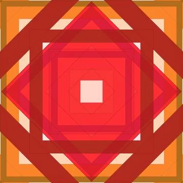 Seamless pattern of rhombuses and lines. Square abstract pattern Stock Illustration