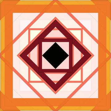 Seamless pattern of rhombuses and lines. Square abstract pattern Illustrazione stock