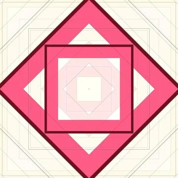 Seamless pattern of rhombuses and lines. Square abstract pattern 스톡 일러스트