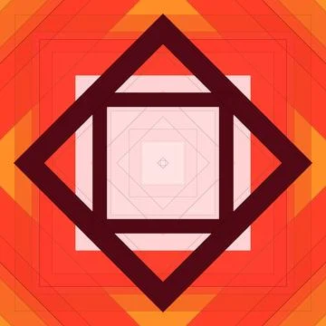 Seamless pattern of rhombuses and lines. Square abstract pattern 스톡 일러스트