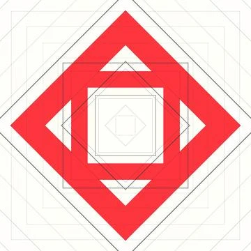 Seamless pattern of rhombuses and lines. Square abstract pattern 스톡 일러스트