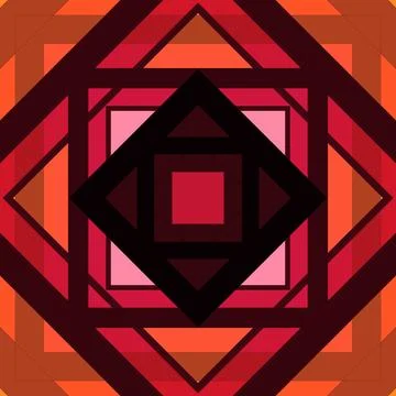 Seamless pattern of rhombuses and lines. Square abstract pattern 스톡 일러스트