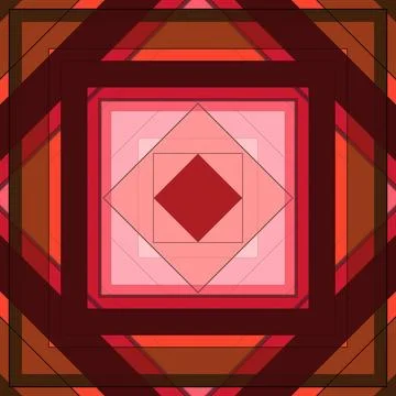 Seamless pattern of rhombuses and lines. Square abstract pattern Stockillustratie