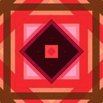 Seamless pattern of rhombuses and lines. Square abstract pattern Stock Illustration