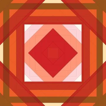 Seamless pattern of rhombuses and lines. Square abstract pattern Stock Illustration
