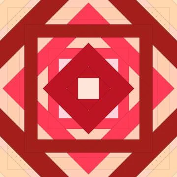 Seamless pattern of rhombuses and lines. Square abstract pattern Stock Illustration