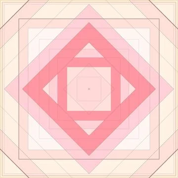 Seamless pattern of rhombuses and lines. Square abstract pattern イラスト素材