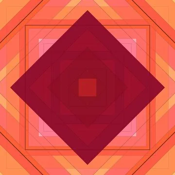 Seamless pattern of rhombuses and lines. Square abstract pattern Stock Illustration
