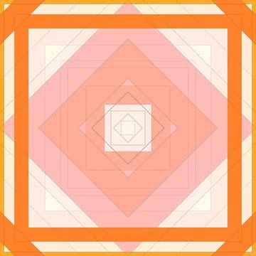 Seamless pattern of rhombuses and lines. Square abstract pattern Stock Illustration