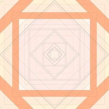 Seamless pattern of rhombuses and lines. Square abstract pattern Illustrazione stock