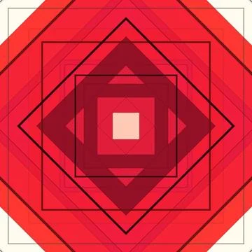 Seamless pattern of rhombuses and lines. Square abstract pattern Illustrazione stock