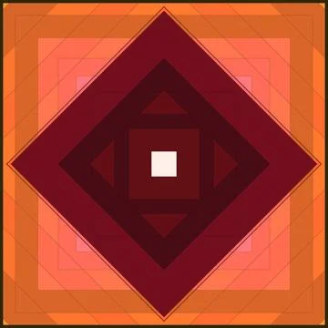 Seamless pattern of rhombuses and lines. Square abstract pattern Illustrazione stock