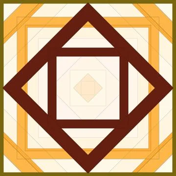 Seamless pattern of rhombuses and lines. Square abstract pattern Illustrazione stock