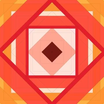 Seamless pattern of rhombuses and lines. Square abstract pattern イラスト素材