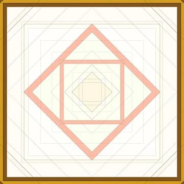 Seamless pattern of rhombuses and lines. Square abstract pattern 스톡 일러스트