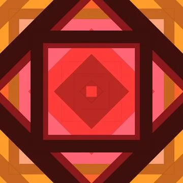 Seamless pattern of rhombuses and lines. Square abstract pattern Stock Illustration