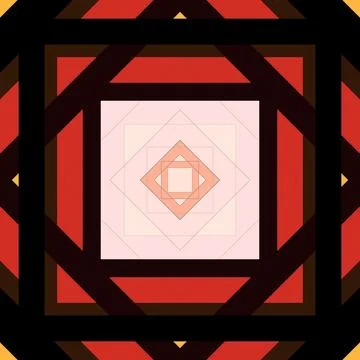 Seamless pattern of rhombuses and lines. Square abstract pattern Stockillustratie