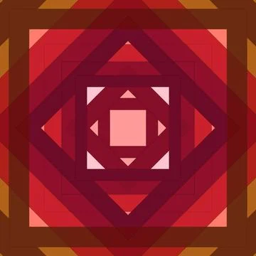 Seamless pattern of rhombuses and lines. Square abstract pattern Stock Illustration