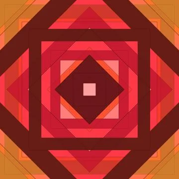 Seamless pattern of rhombuses and lines. Square abstract pattern Stock Illustration