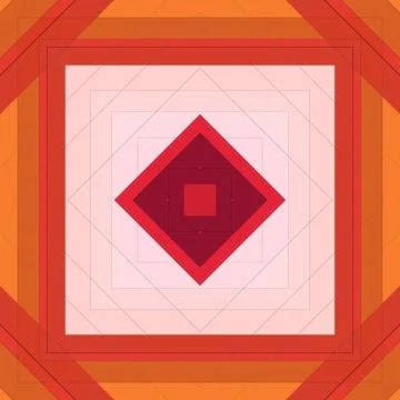 Seamless pattern of rhombuses and lines. Square abstract pattern Stock Illustration