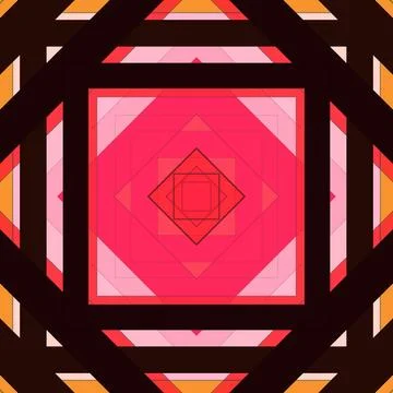 Seamless pattern of rhombuses and lines. Square abstract pattern Stockillustratie
