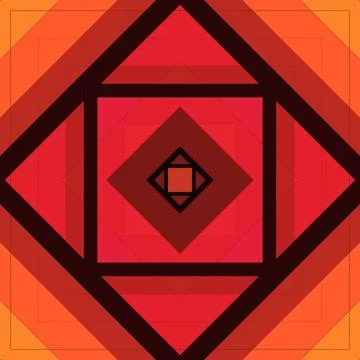 Seamless pattern of rhombuses and lines. Square abstract pattern Illustrazione stock