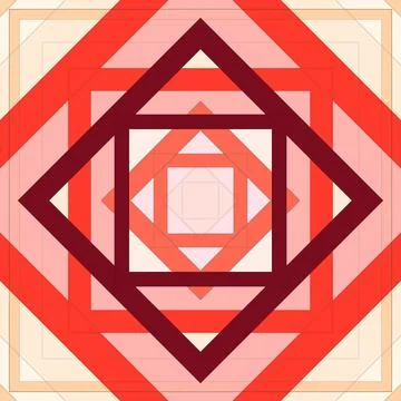 Seamless pattern of rhombuses and lines. Square abstract pattern Illustrazione stock