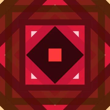 Seamless pattern of rhombuses and lines. Square abstract pattern Stock Illustration