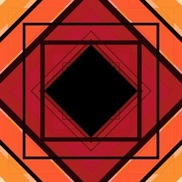 Seamless pattern of rhombuses and lines. Square abstract pattern Stock Illustration