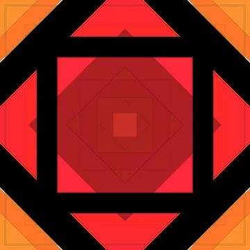 Seamless pattern of rhombuses and lines. Square abstract pattern Stockillustratie