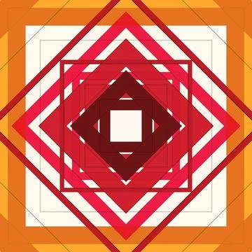 Seamless pattern of rhombuses and lines. Square abstract pattern Stockillustratie