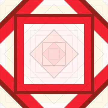 Seamless pattern of rhombuses and lines. Square abstract pattern Stock Illustration