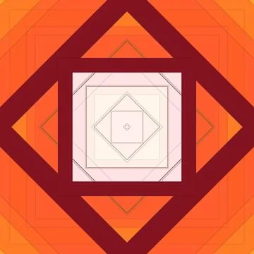 Seamless pattern of rhombuses and lines. Square abstract pattern 스톡 일러스트