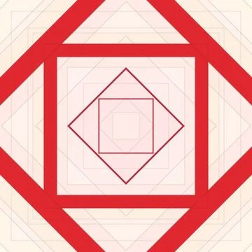 Seamless pattern of rhombuses and lines. Square abstract pattern Illustrazione stock