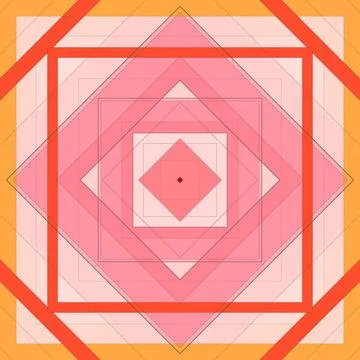 Seamless pattern of rhombuses and lines. Square abstract pattern Illustrazione stock