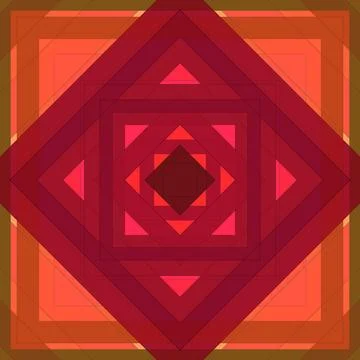 Seamless pattern of rhombuses and lines. Square abstract pattern Stock Illustration