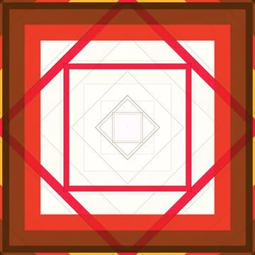 Seamless pattern of rhombuses and lines. Square abstract pattern Stockillustratie