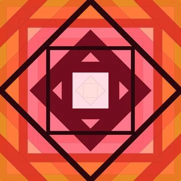 Seamless pattern of rhombuses and lines. Square abstract pattern 스톡 일러스트