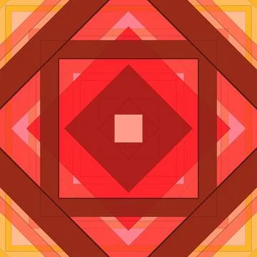 Seamless pattern of rhombuses and lines. Square abstract pattern Stock Illustration