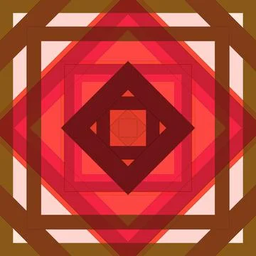 Seamless pattern of rhombuses and lines. Square abstract pattern Stock Illustration