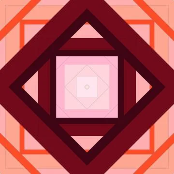 Seamless pattern of rhombuses and lines. Square abstract pattern Illustrazione stock